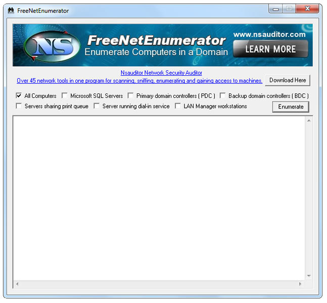 FreeNetEnumerator Screenshot